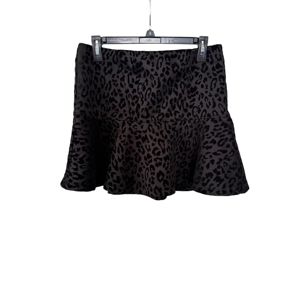 Forever 21 Women's Skirt Animal‎ Print Suede  Size L